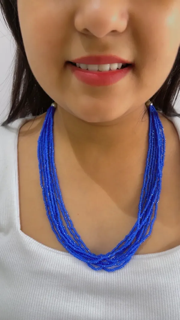 Blue_Beaded_Multi-Strand_Necklace_for_Women