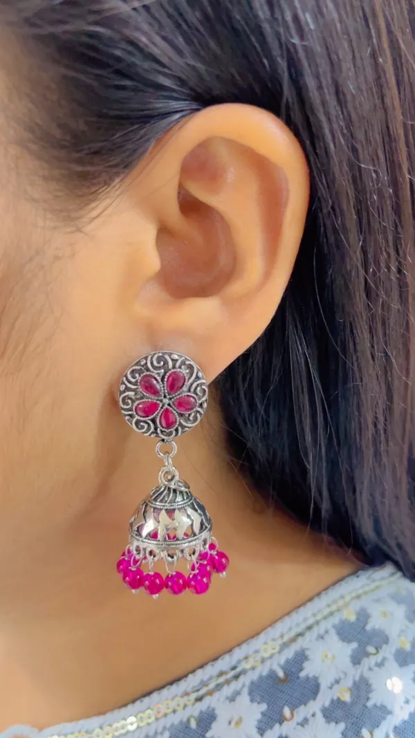 Silver_Oxidized_Jhumka_Earrings_for_Women