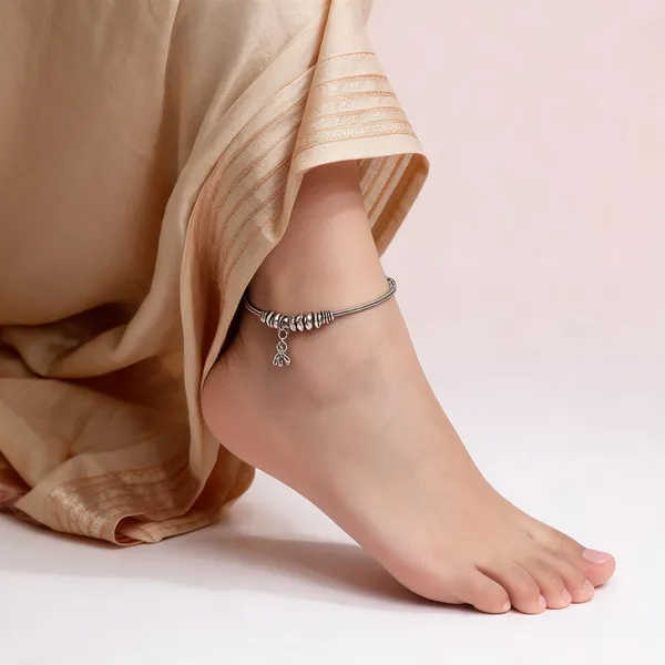 Silver_Tone_Beaded_Anklets_for_Women