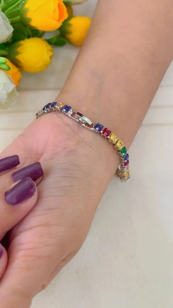 Multicolour_Rectangular_Stone_Bracelet_for_Women
