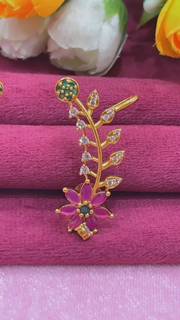 Gold_Tone_Floral_Ear_Cuff_Earring_for_Women