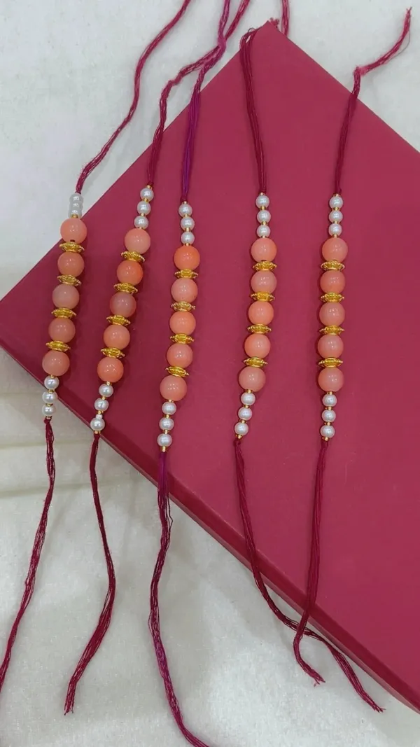 Red_Thread_Beaded_Rakhi_Set_for_Brothers
