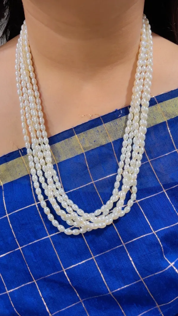 White_Pearl_Style_Multi_Strand_Necklace_for_Women