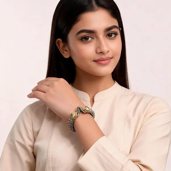 Gold_Silver_Oxidised_Elephant_Kada_Bracelet_for_Women