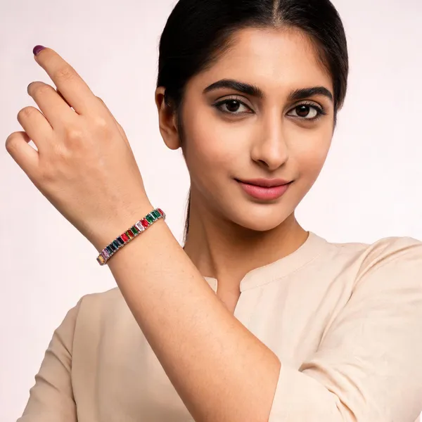 Multicolor_Rectangular_Stone_Link_Bracelet