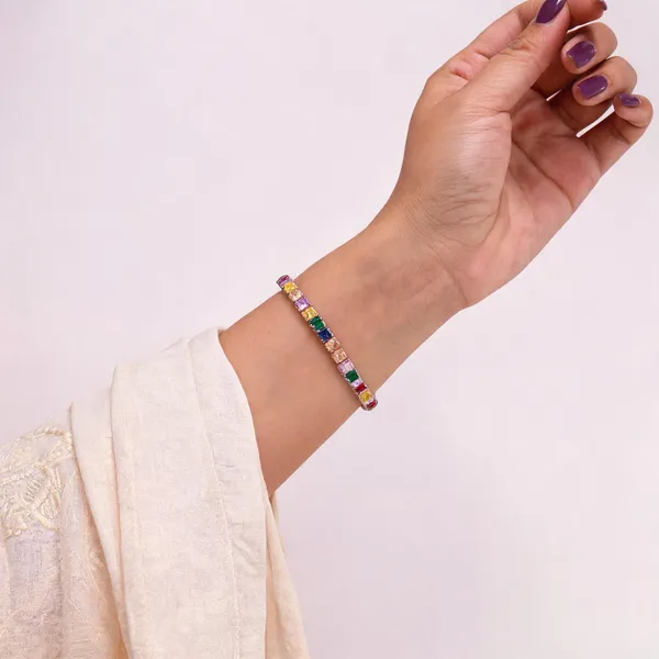 Multicolour_Rectangular_Stone_Bracelet_for_Women