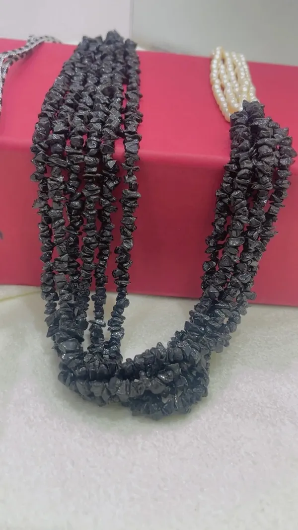 Black_Beaded_Layered_Necklace_for_Women
