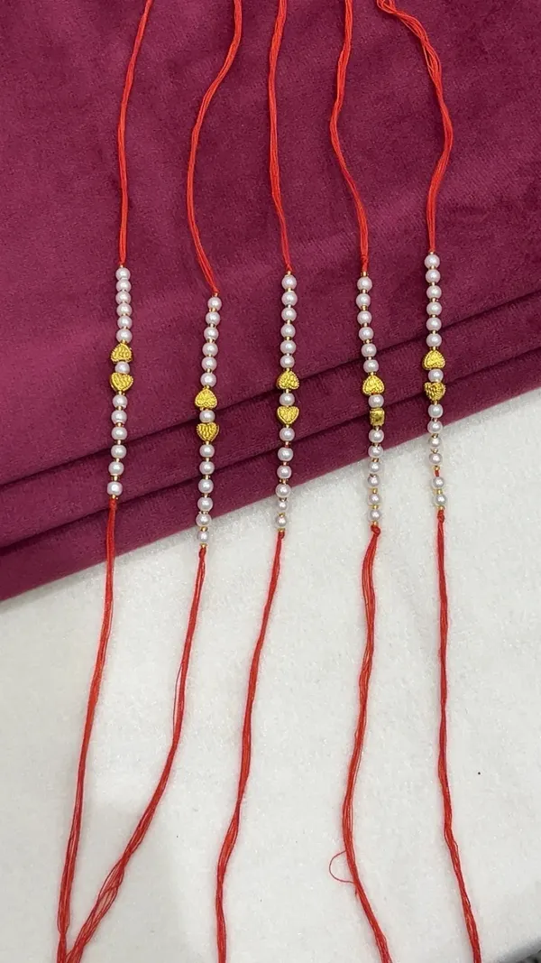 Red_Thread_Pearl_Heart_Rakhi_Set_For_Brothers