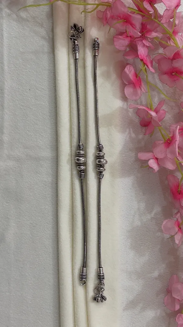 Silver_Tone_Beaded_Anklets_for_Women