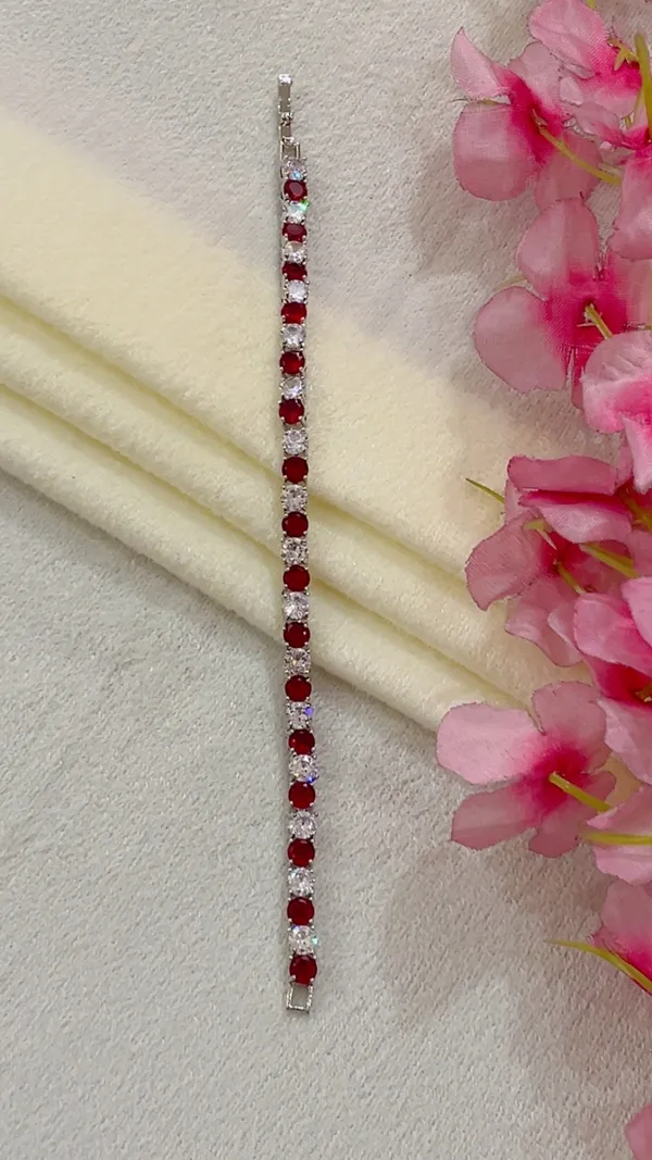 Silver_Tone_Red_Stone_Tennis_Bracelet_for_Women