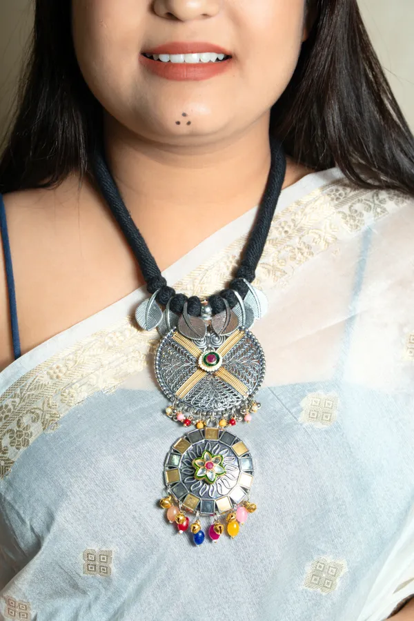 Black_Cord_Oxidized_Silver_Tone_Statement_Necklace_for_Women