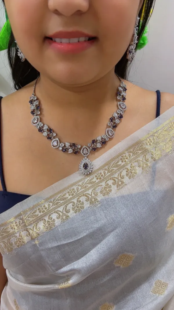 Purple_Stone_Necklace_Set_For_Women