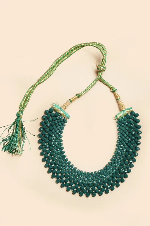 Green_Beaded_Choker_Necklace_for_Women