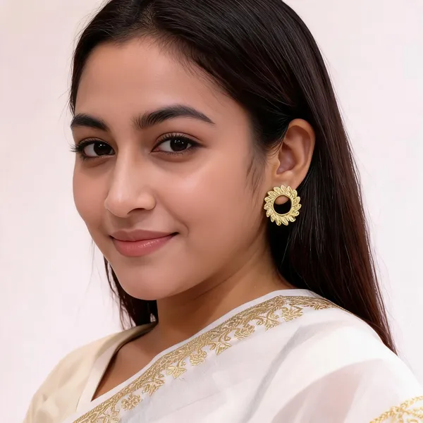 Gold_Tone_Floral_Hoop_Earrings_for_Women