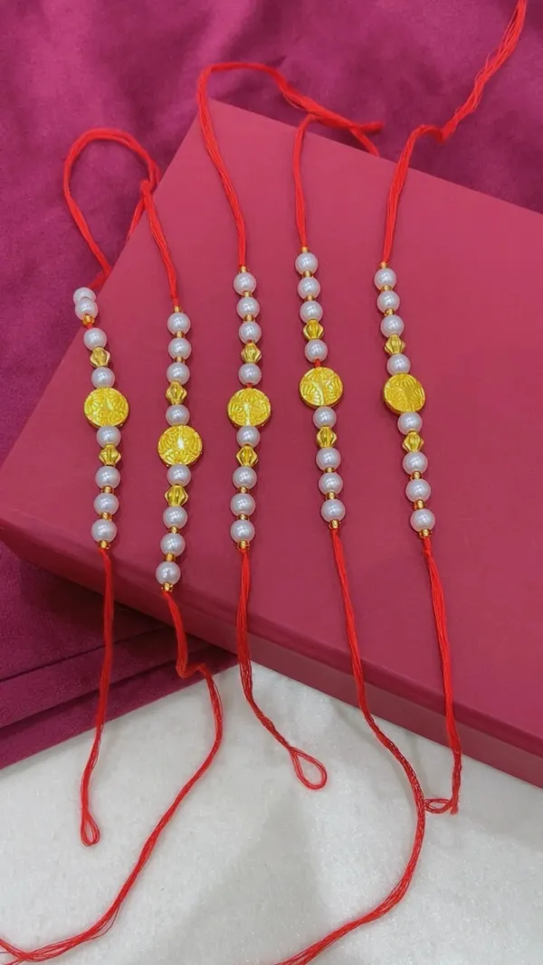 Red_Thread_Pearl_Beaded_Rakhi_Set_for_Brother