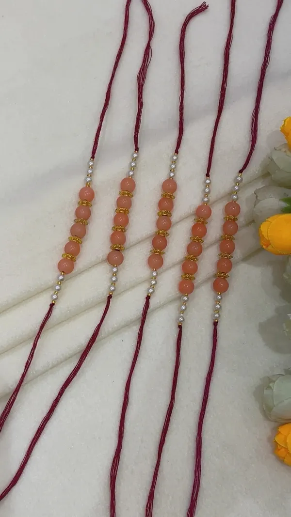 Red_Thread_Beaded_Rakhi_Set_for_Brothers