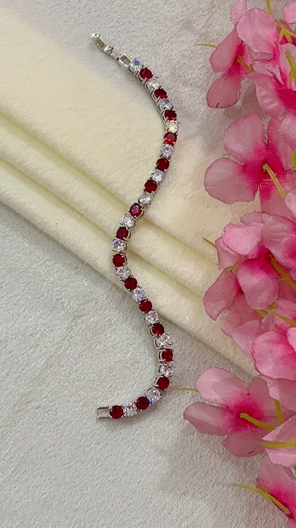 Silver_Tone_Red_Stone_Tennis_Bracelet_for_Women
