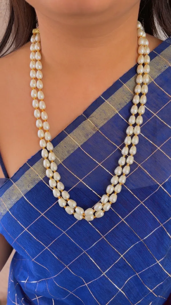 White_Pearl_Double_Strand_Necklace_for_Women