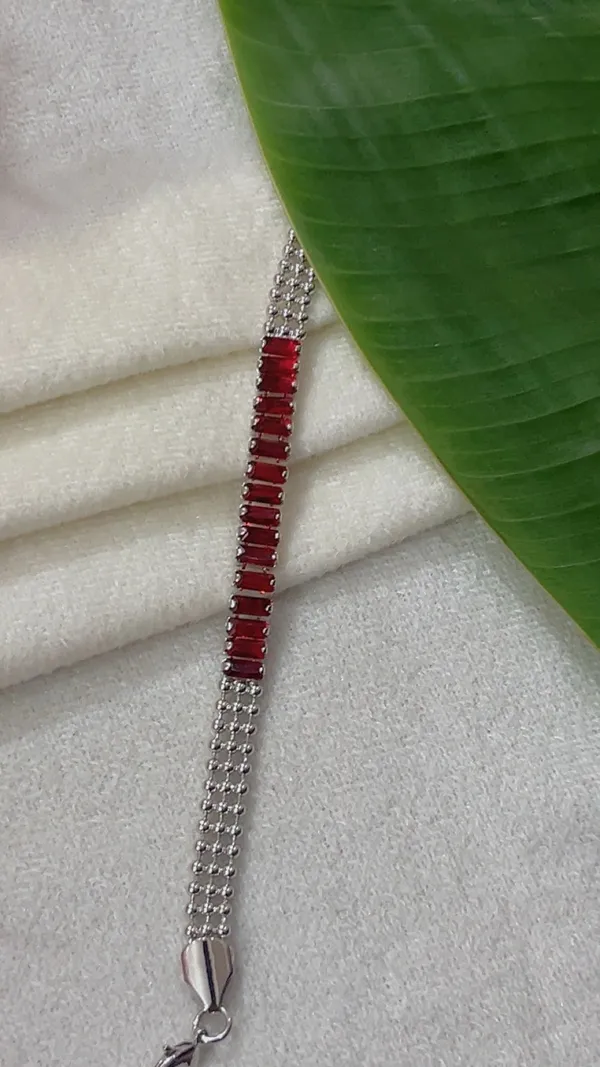 Red_Beaded_Chain_Bracelet_for_Unisex