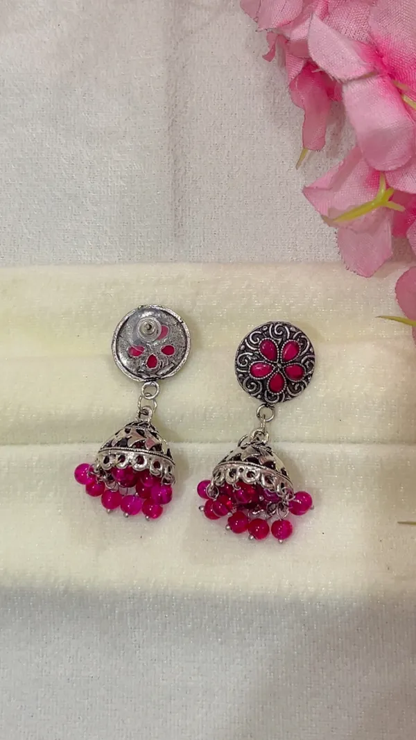 Silver_Oxidized_Jhumka_Earrings_for_Women