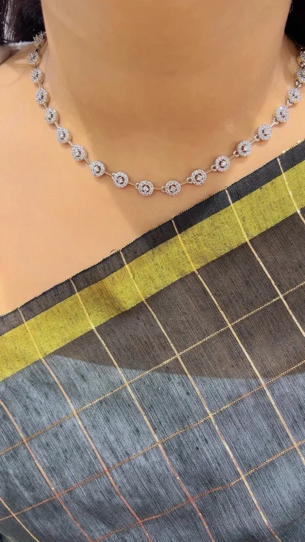 Silver_Tone_Stone_Link_Necklace_for_Women