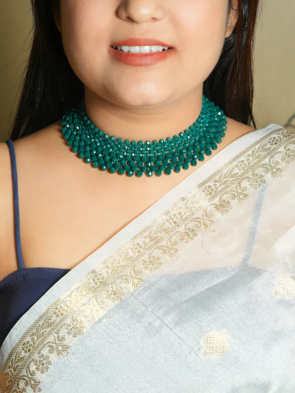 Green_Beaded_Choker_Necklace_for_Women