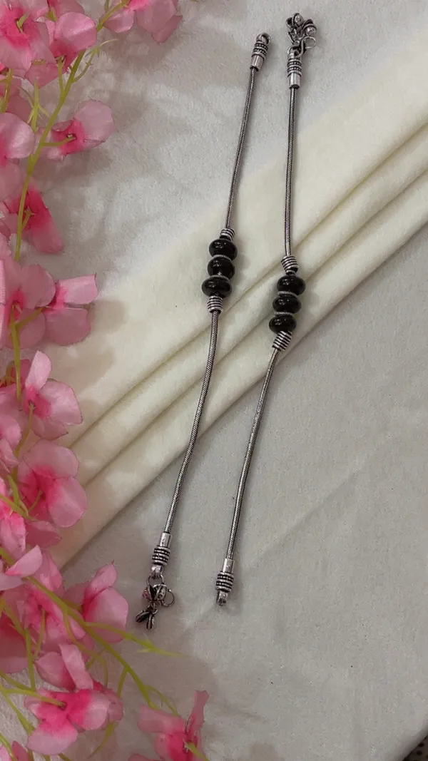 Silver-Tone_Beaded_Anklets_for_Women