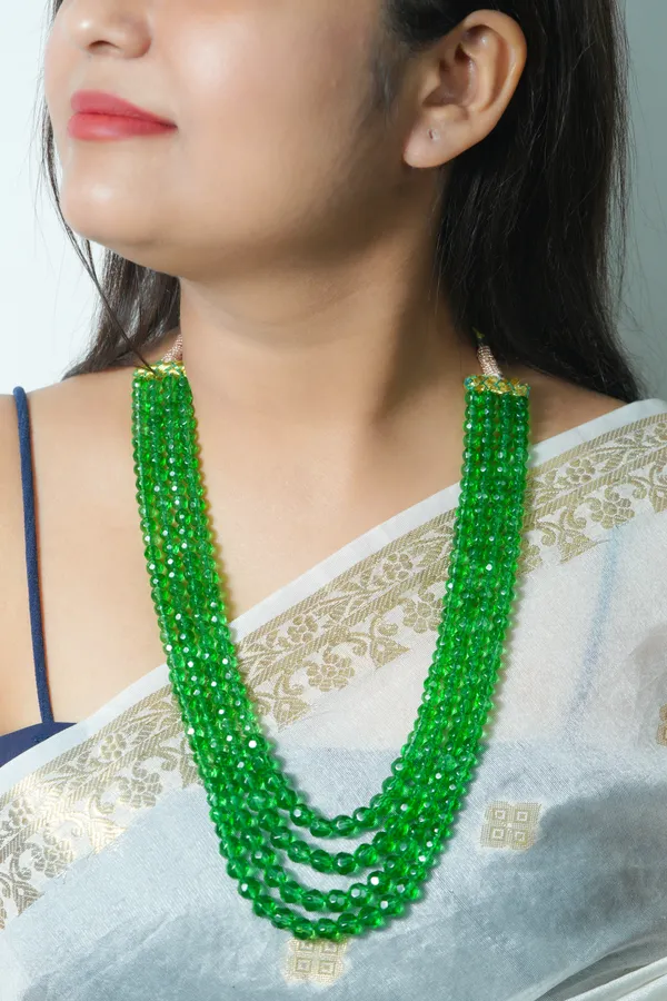 Green_Beaded_Layered_Necklace_for_Women