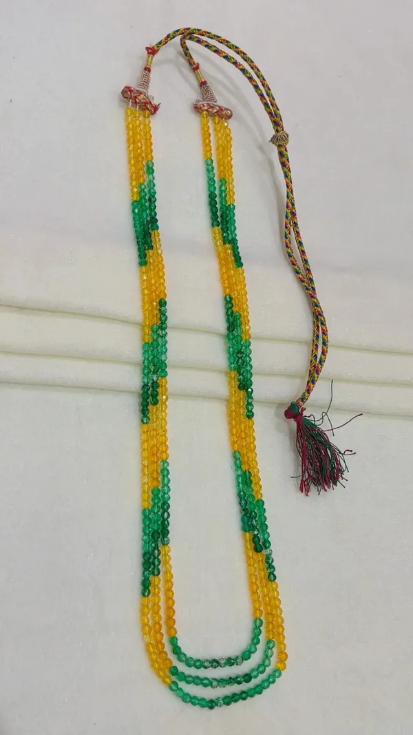 Green_And_Yellow_Beaded_Layered_Necklace_for_Women