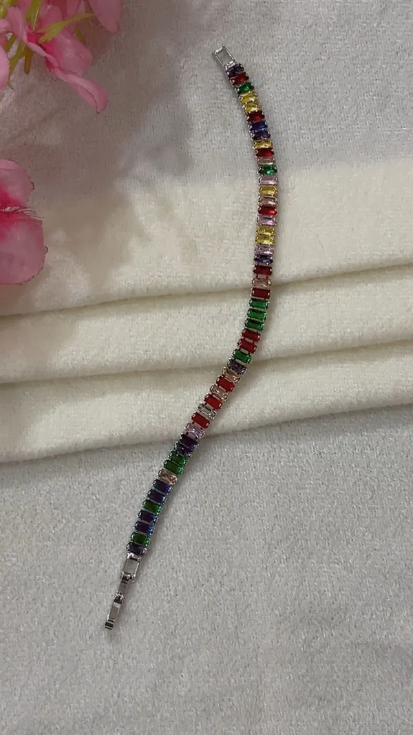 Multicolor_Rectangular_Stone_Link_Bracelet