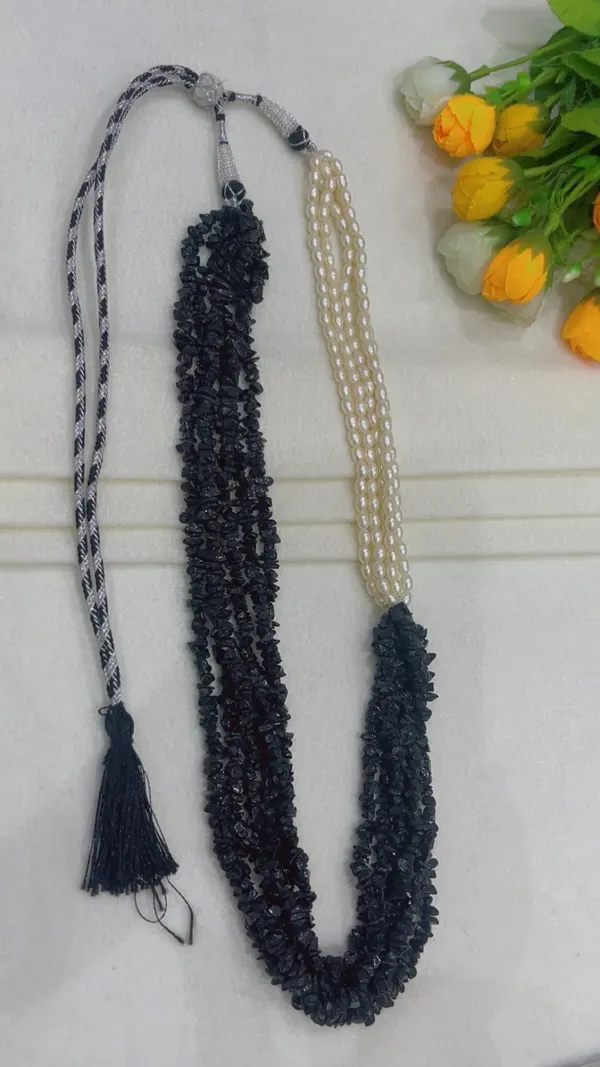 Black_Beaded_Layered_Necklace_for_Women