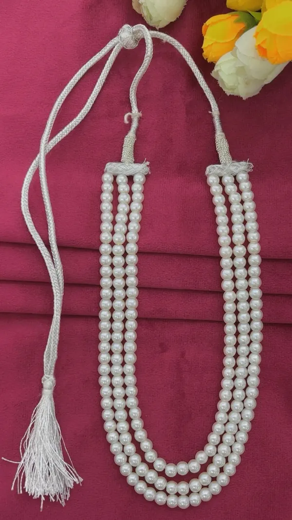 White_Pearl_Multi_Strand_Necklace_for_Women