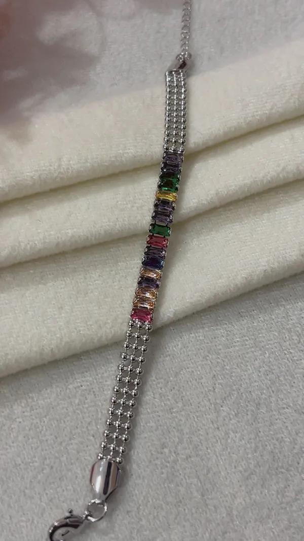 Silver_Tone_Multicolor_Bracelet_for_Women