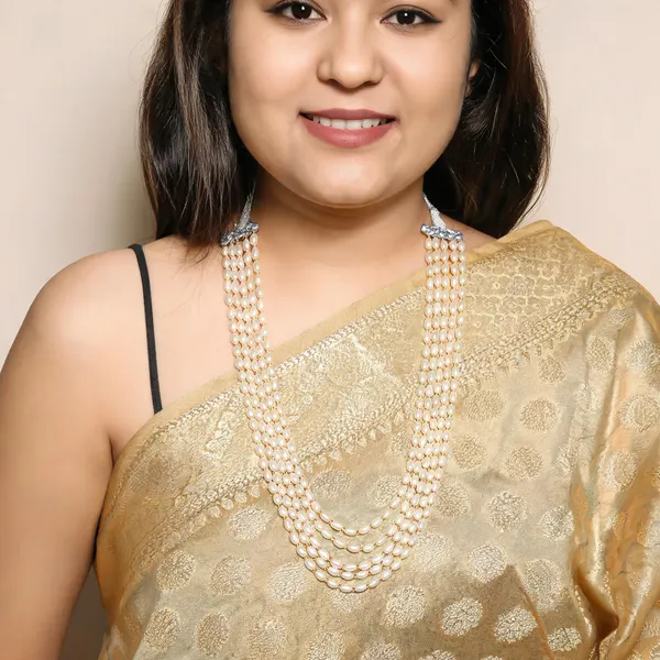 White_Pearl_Multi_Strand_Necklace_for_Women