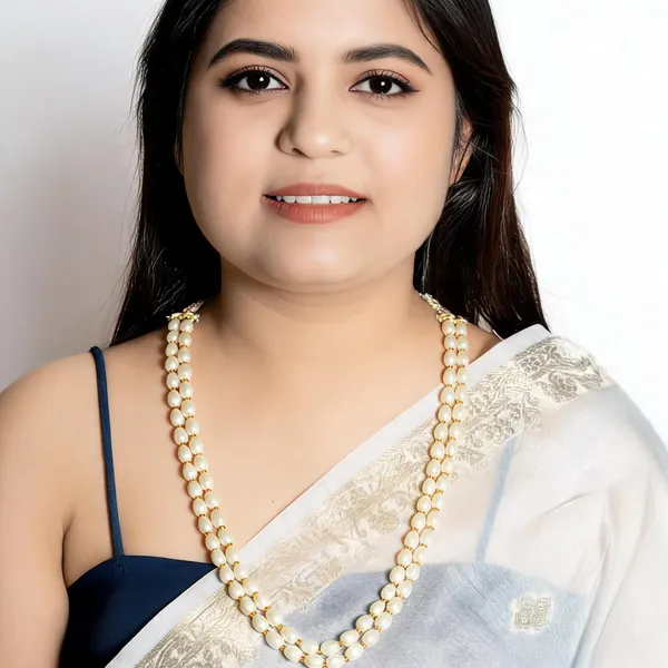 White_Pearl_Double_Strand_Necklace_for_Women