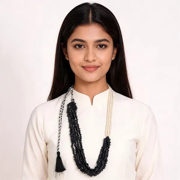 Black_Beaded_Layered_Necklace_for_Women