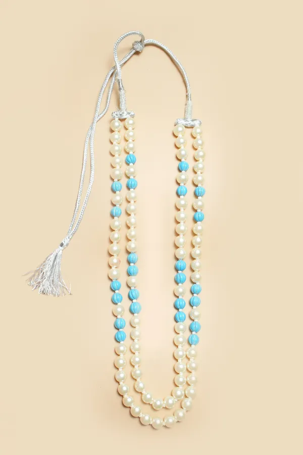 White_Beaded_Layered_Necklace_for_Women