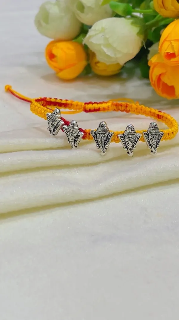 Yellow_Orange_Thread_Religious_Charm_Bracelet_for_Unisex_-_Pack_of_2