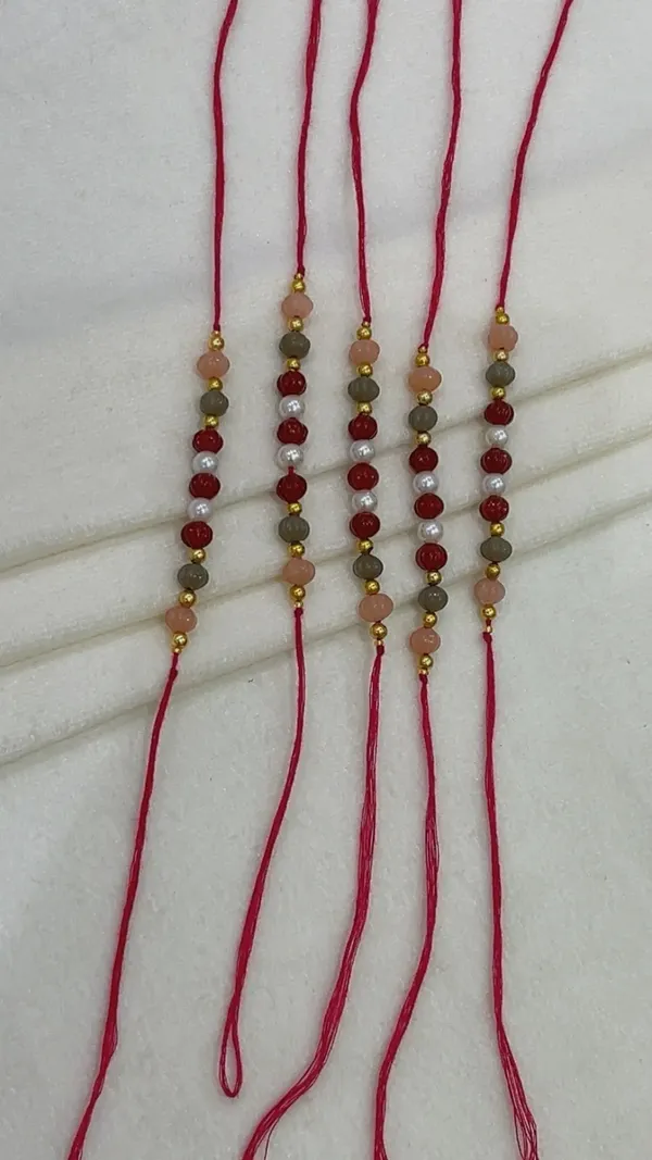 Red_Thread_Beaded_Rakhi_Set_for_Brothers