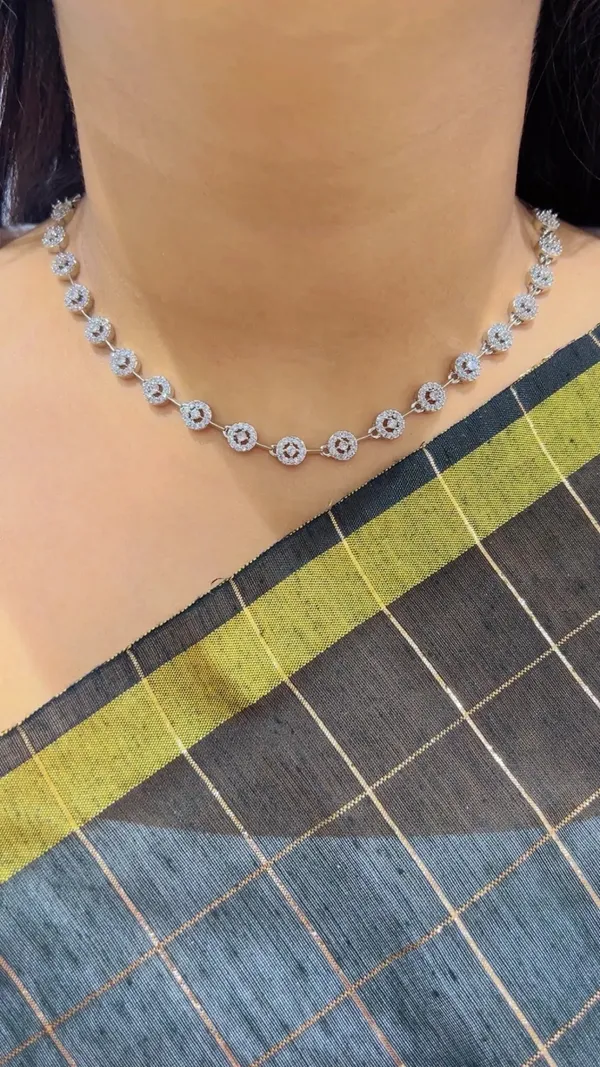 Silver_Tone_Stone_Link_Necklace_for_Women