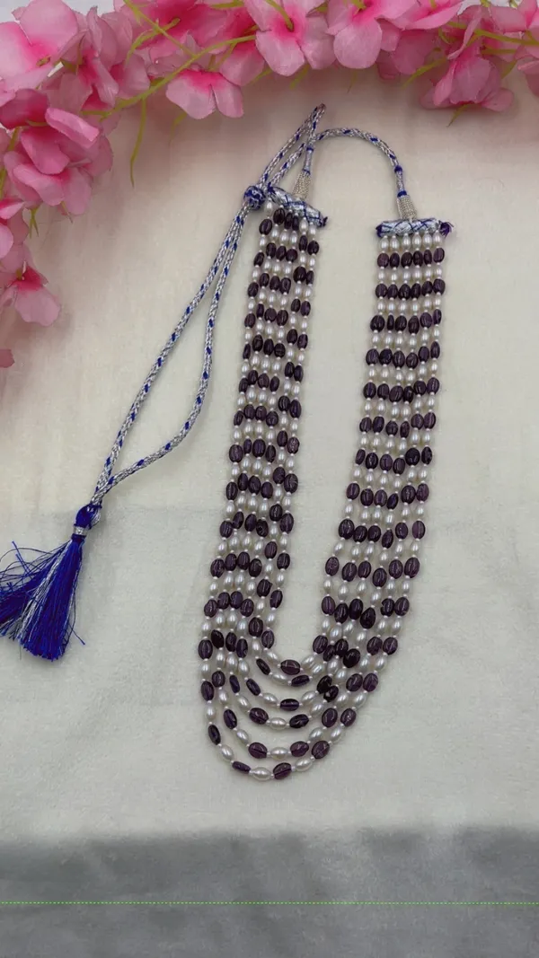 Purple_White_Beaded_Layered_Necklace_for_Women