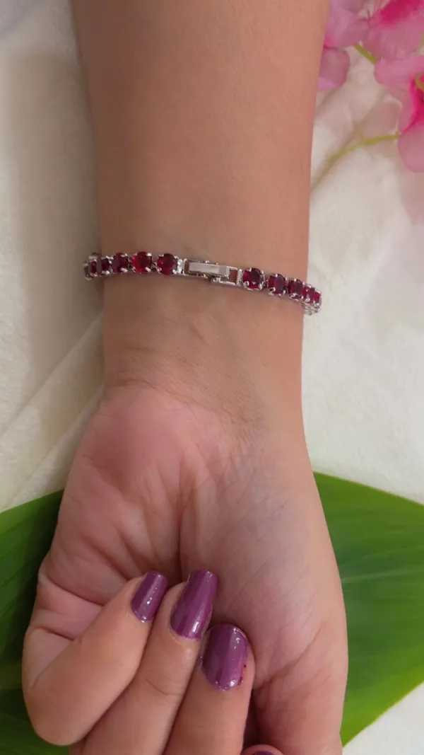 Red_Stone_Silver_Tone_Bracelet_for_Women