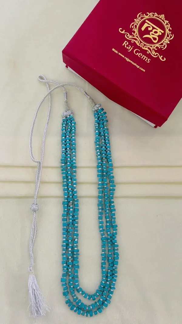 Blue_Beaded_Layered_Necklace_For_Women