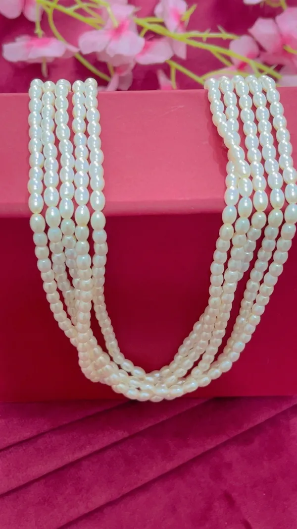 White_Pearl_Style_Multi_Strand_Necklace_for_Women