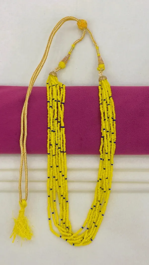 Yellow_Beaded_Multistrand_Necklace_for_Women