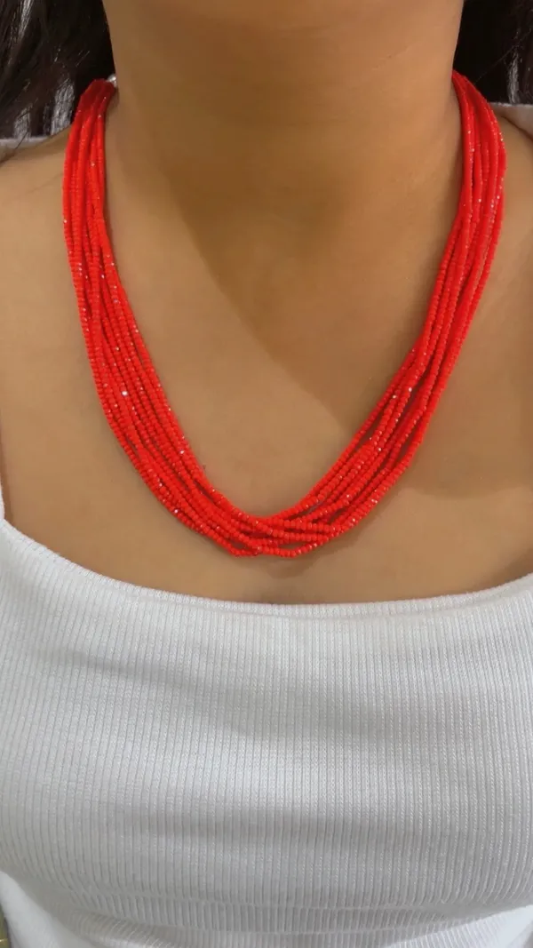 Red_Beaded_Multi-Strand_Necklace_for_Women
