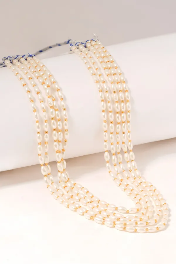 White_Pearl_Multi_Strand_Necklace_for_Women