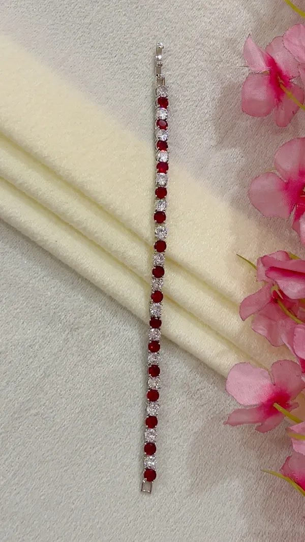 Silver_Tone_Red_Stone_Tennis_Bracelet_for_Women