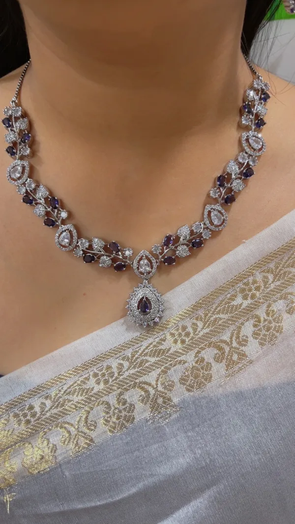 Purple_Stone_Necklace_Set_For_Women
