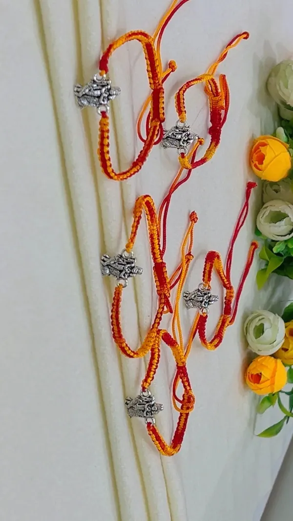 Red_Yellow_Thread_Charm_Rakhi_Set_for_Brothers